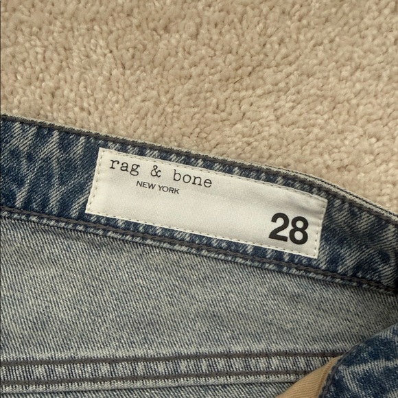 Rag & Bone Logan mid rise wide leg crystal embellished jeans - Picture 7 of 16